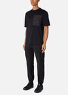 AIR BRAKE OFF-CUT PKT TEE BLACK RÆBURN